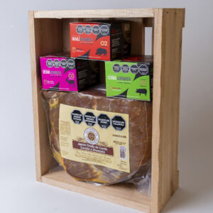 Estuche 3 latas + medio Jamón de Cerdo